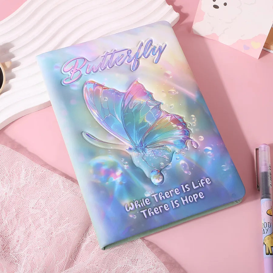 Portable Dream Butterfly Mini Notebook Elegant Portable Diary Book For Girls Handy Personalized Note Book Novelty Design