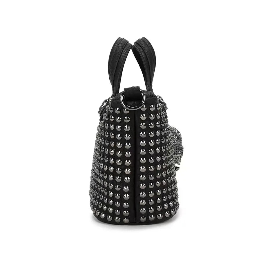 Men'S Solid Color Pu Leather Zipper Handbag
