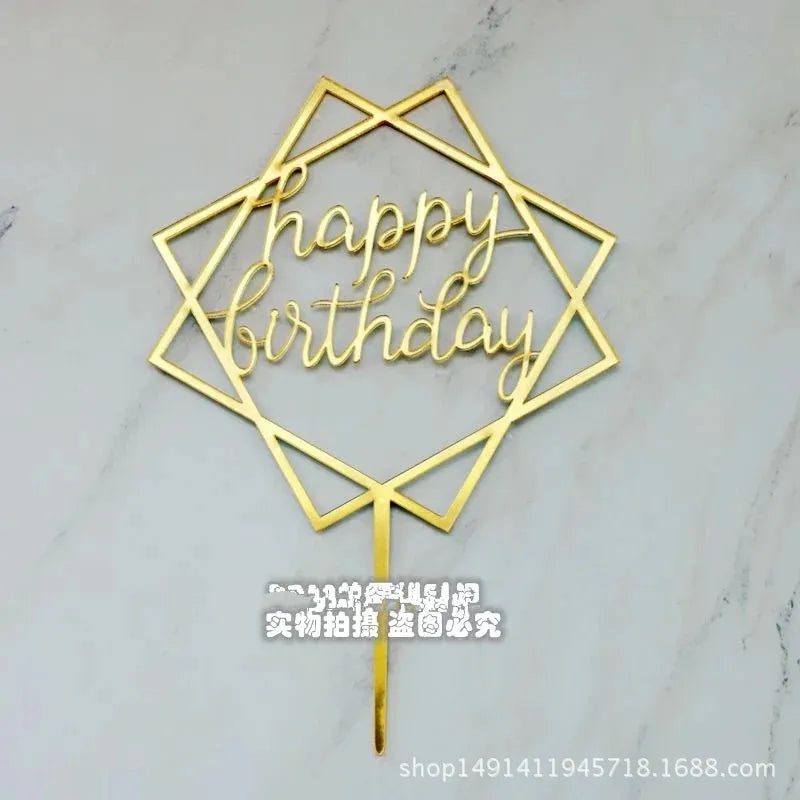 Christmas Casual Letter Heart Shape Arylic Birthday Cake Decorating Supplies Cake Decorating Supplies