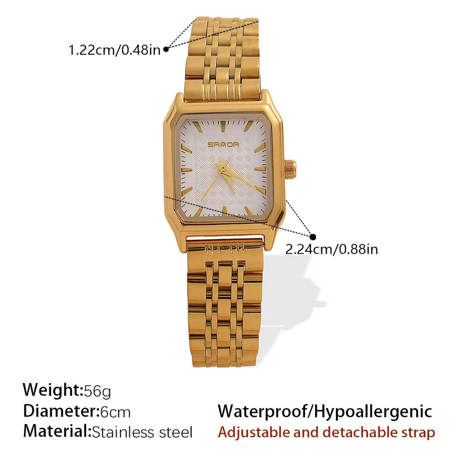 Elegant Vintage Style Commute Round Electronic Watch Women's Watches