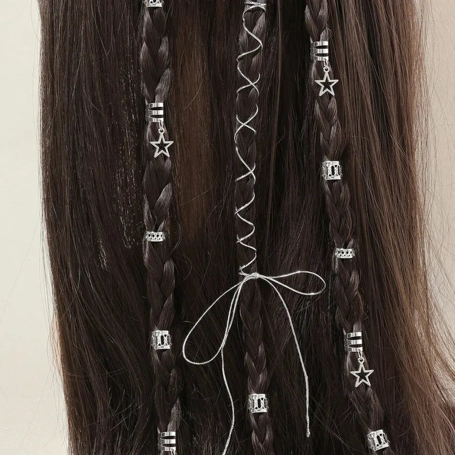 Women's Elegant Cute Festival Curls Straight Hair Dreadlocks Hair Rings