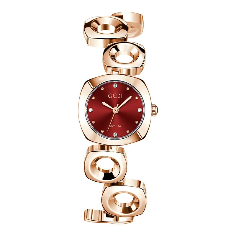 Casual Solid Color Jewelry Buckle Quartz Watch Women's Watches