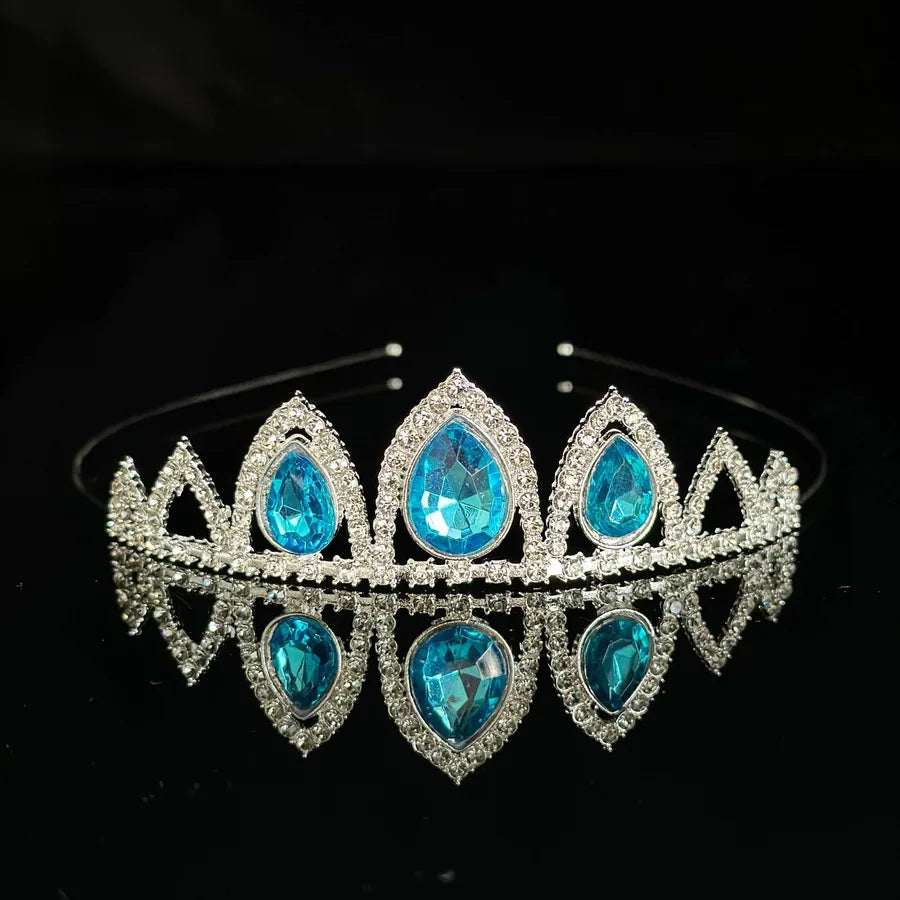 New Princess Rhinestone Children Crown Alloy Hair Band Girls Dance Stereo Baby Birthday Hair Accessories with Diamond Wholesale