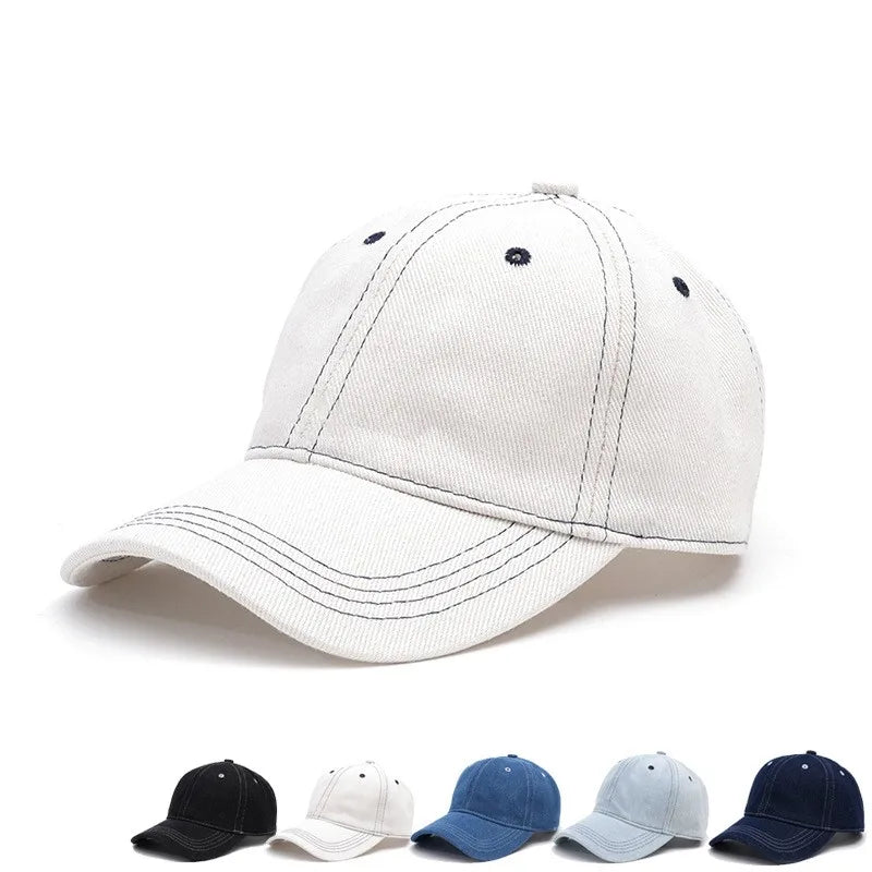 Unisex Casual Simple Style Solid Color Curved Eaves Baseball Cap
