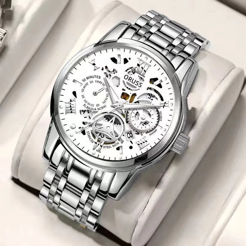Eight years old shop men's watch  direct waterproof luminous hollow design personality fashion trend men's watch