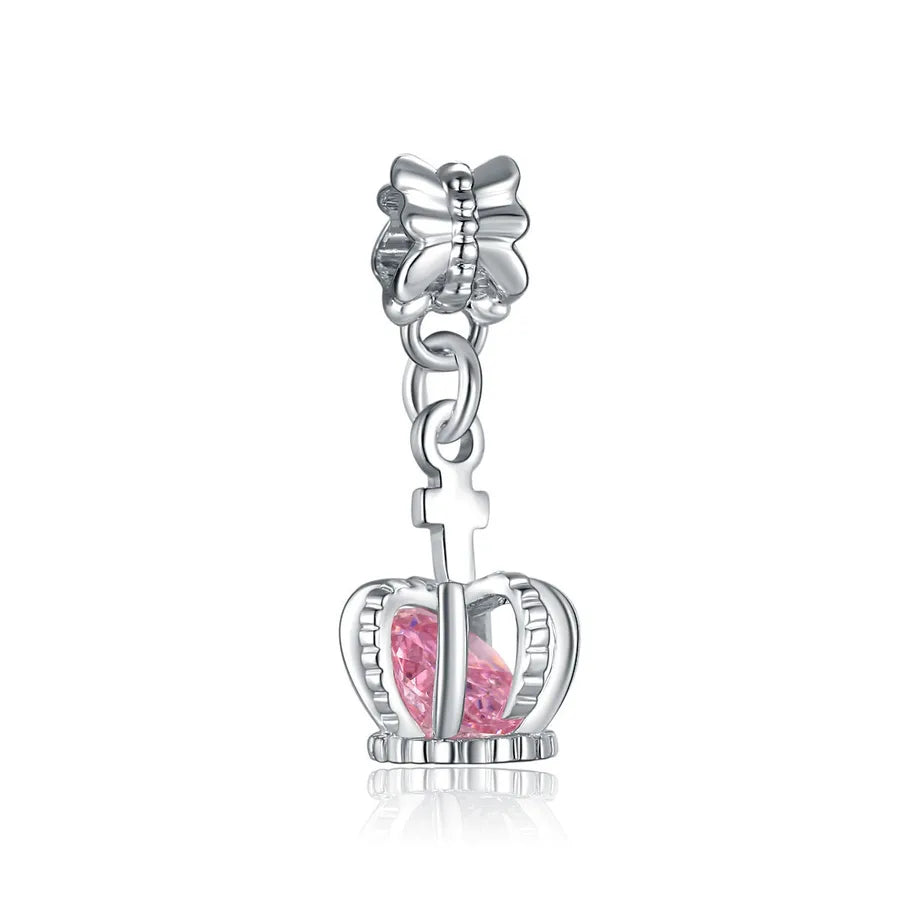 1 Piece Diameter 10mm Alloy Coconut Tree Heart Shape Bow Knot Pendant