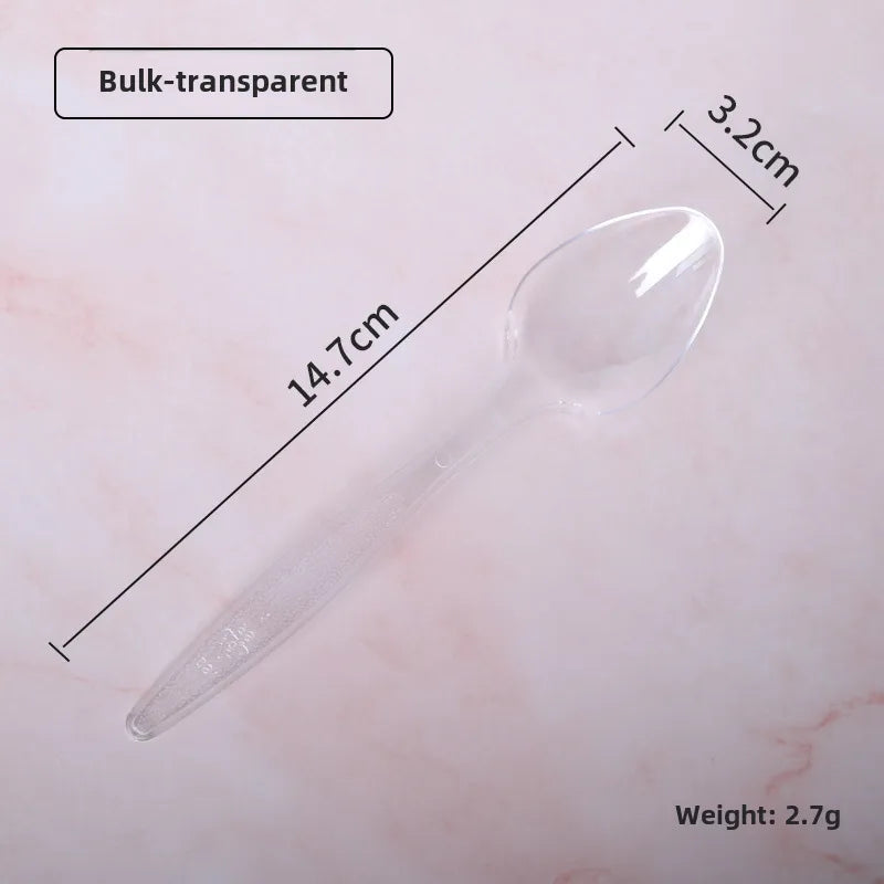 Yogurt bowl disposable 200ml smoothie dessert bowl ice cream bowl plastic cotton ice spoon transparent smoothie bowl