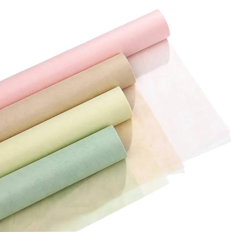 Romantic Solid Color Polyester Daily Date Korean Floral Wrapping Paper Party Supplies Gift Wrapping Supplies 1 Piece