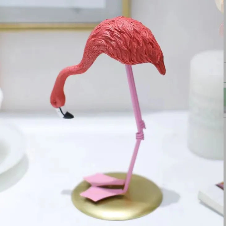 Creative  Flamingo Ornaments Home Living Room Bedroom Girl Room Decoration Props Resin Crafts