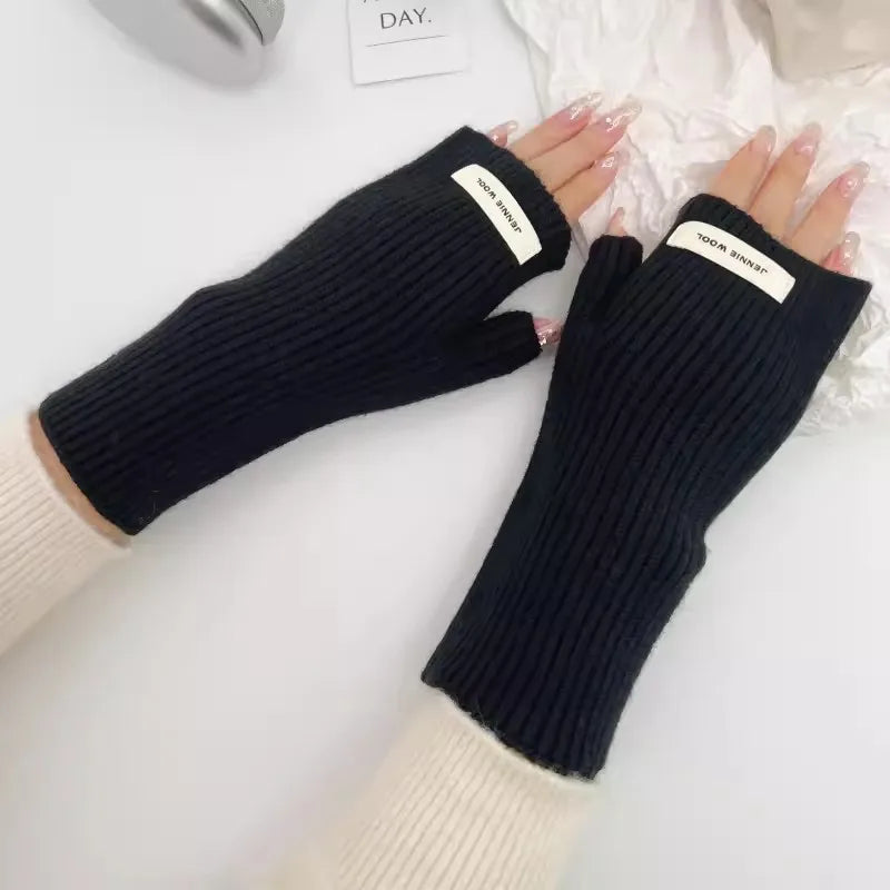 unisex simple style solid color gloves 1 set