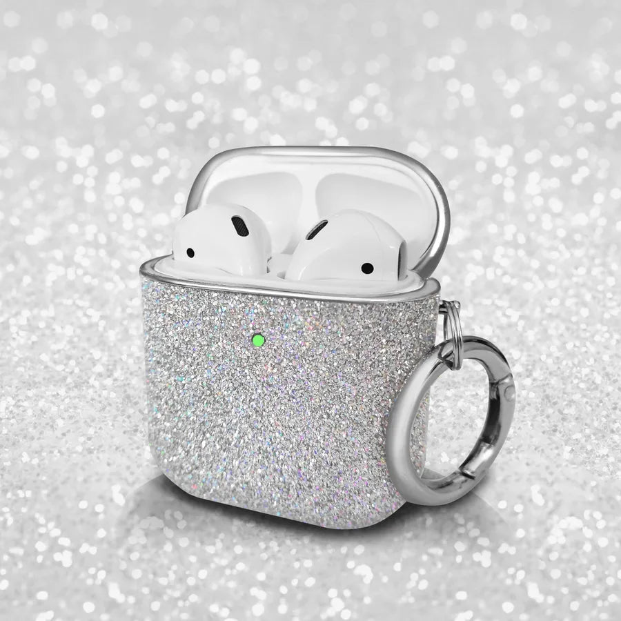 PC Glittery Casual Glam Bluetooth earbuds case Phone Accessories