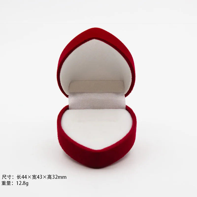 1 Piece Flannel Simple Style Daily Valentine'S Day Solid Color Jewelry Boxes
