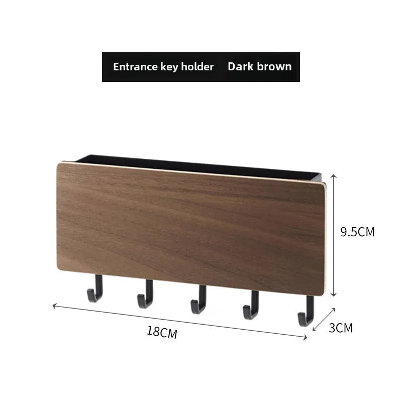 Factory wholesale nail-free key storage rack household entrance door punch-free hook creative metal storage rack