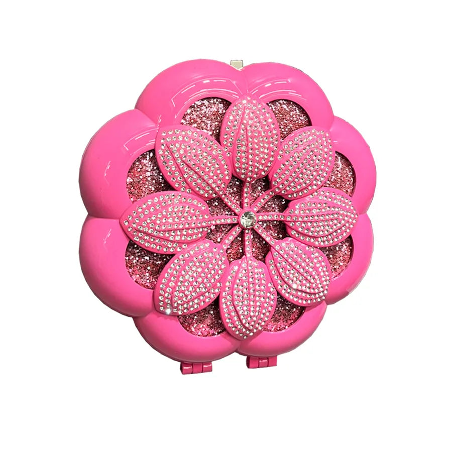 Women's Small Arylic Flower Classic Style Streetwear Round Lock clasp Evening Bag