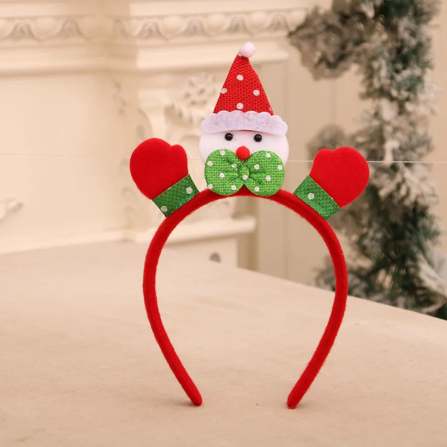 Christmas Cute Snowman Antlers Elk Nonwoven Party Festival Hair Band Costume Props Party Accessories