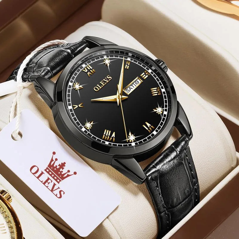 Business Solid Color Buckle Quartz Women's Watches