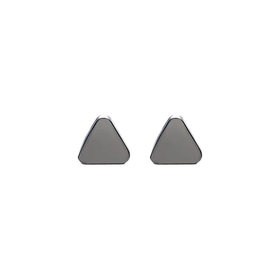 1 Pair Simple Style Geometric Inlay Titanium Steel Rhinestones Ear Cuffs