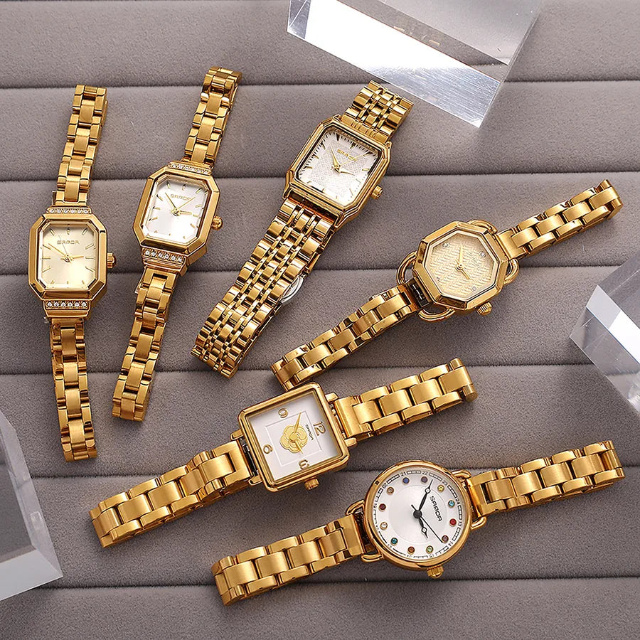 Elegant Vintage Style Commute Round Electronic Watch Women's Watches