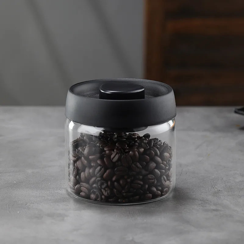 Simple Style Solid Color Glass Storage Container Box