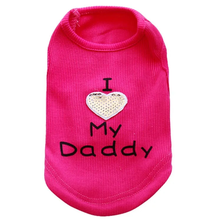 Casual Thread Letter Pet Clothing
