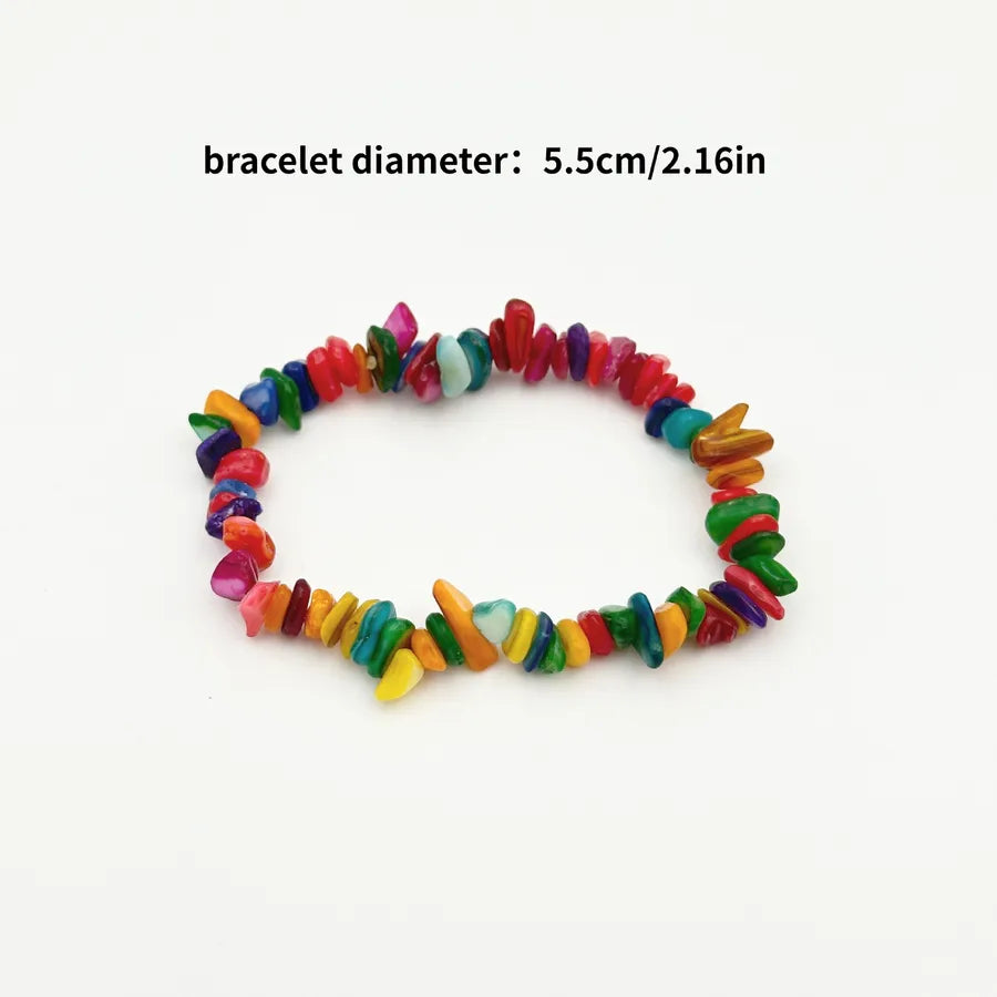 Vacation Bohemian Geometric natural stone turquoise Bracelets In Bulk