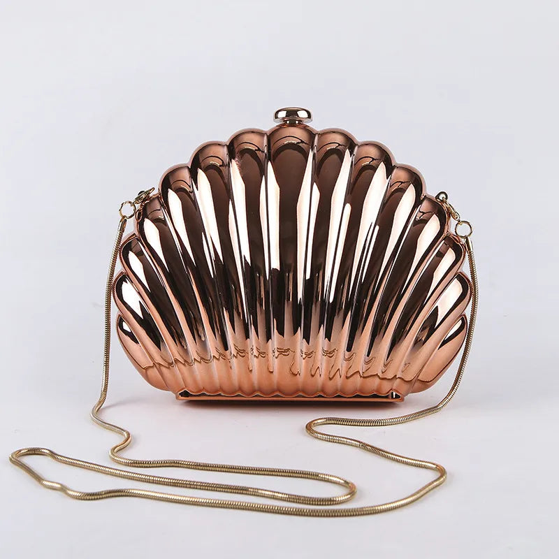 abs solid color shell evening bags