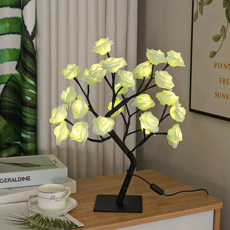 Casual Romantic Simple Style Floral Plastic Indoor Party Night Lights Led Lights Night Lights