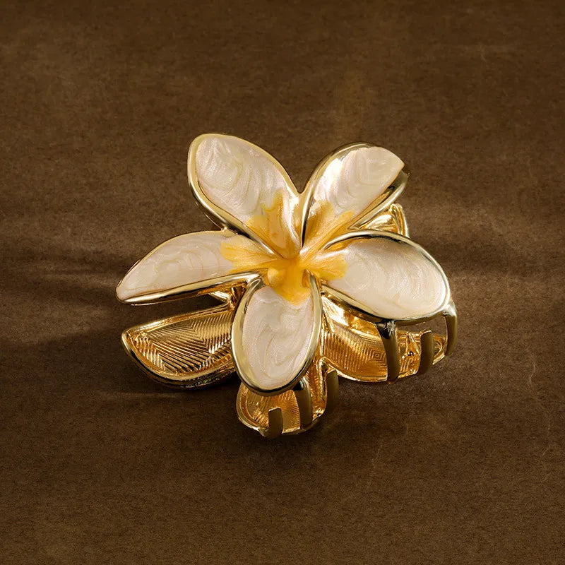 Elegant Lady Women's Plumeria Zinc alloy Plating Hair Claws