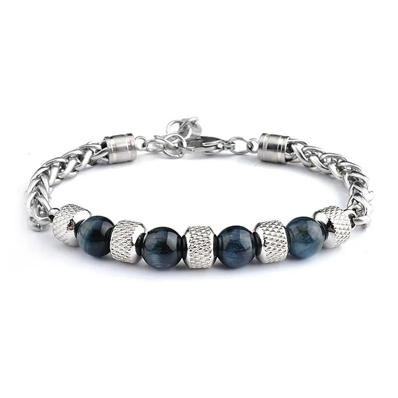 fashion geometric titanium steel polishing bracelets
