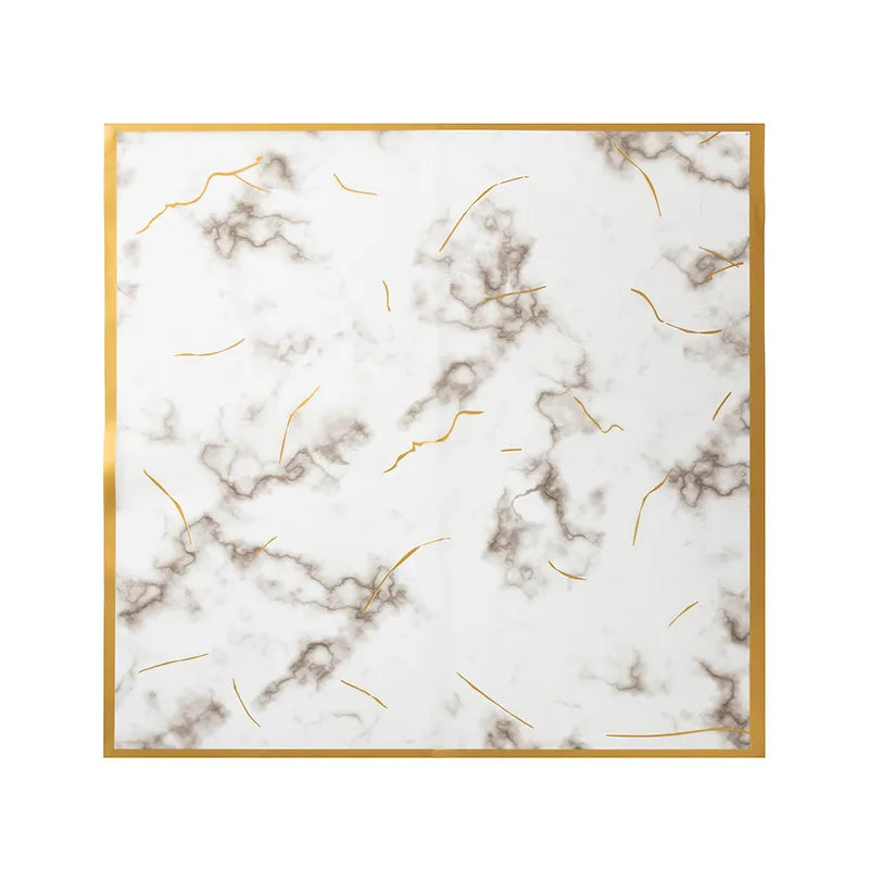 Elegant Simple Style Marble Plastic Date Festival Gift Wrapping Supplies Party Supplies Gift Wrapping Supplies 20 PCS/Package