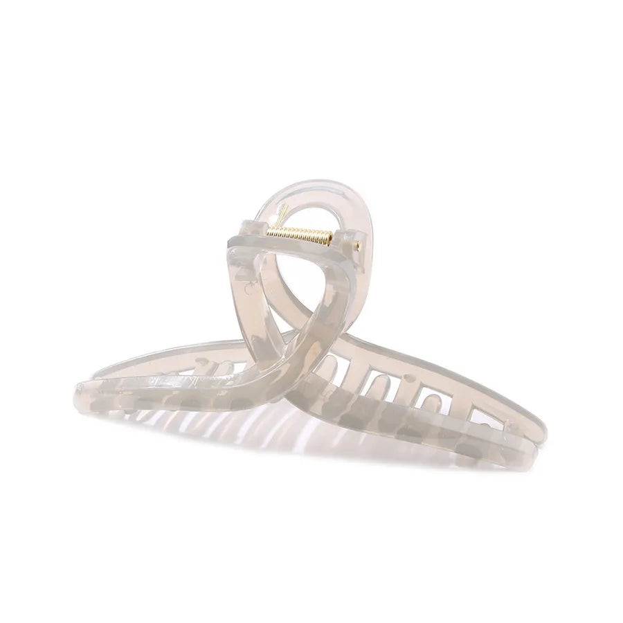 women's lady solid color resin stoving varnish hair claws