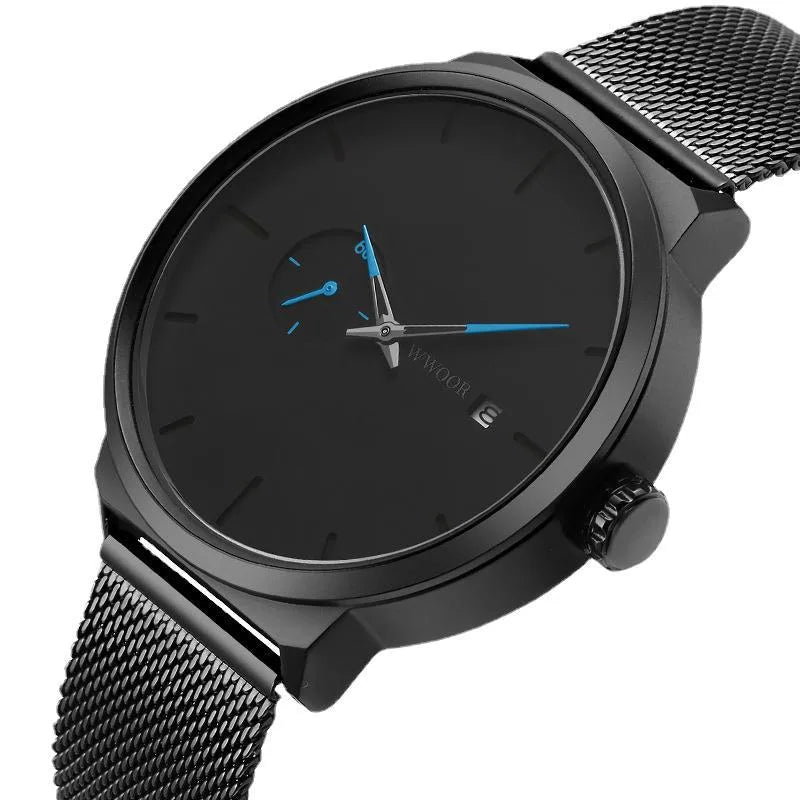 Casual Solid Color Hook Quartz Men's Watches