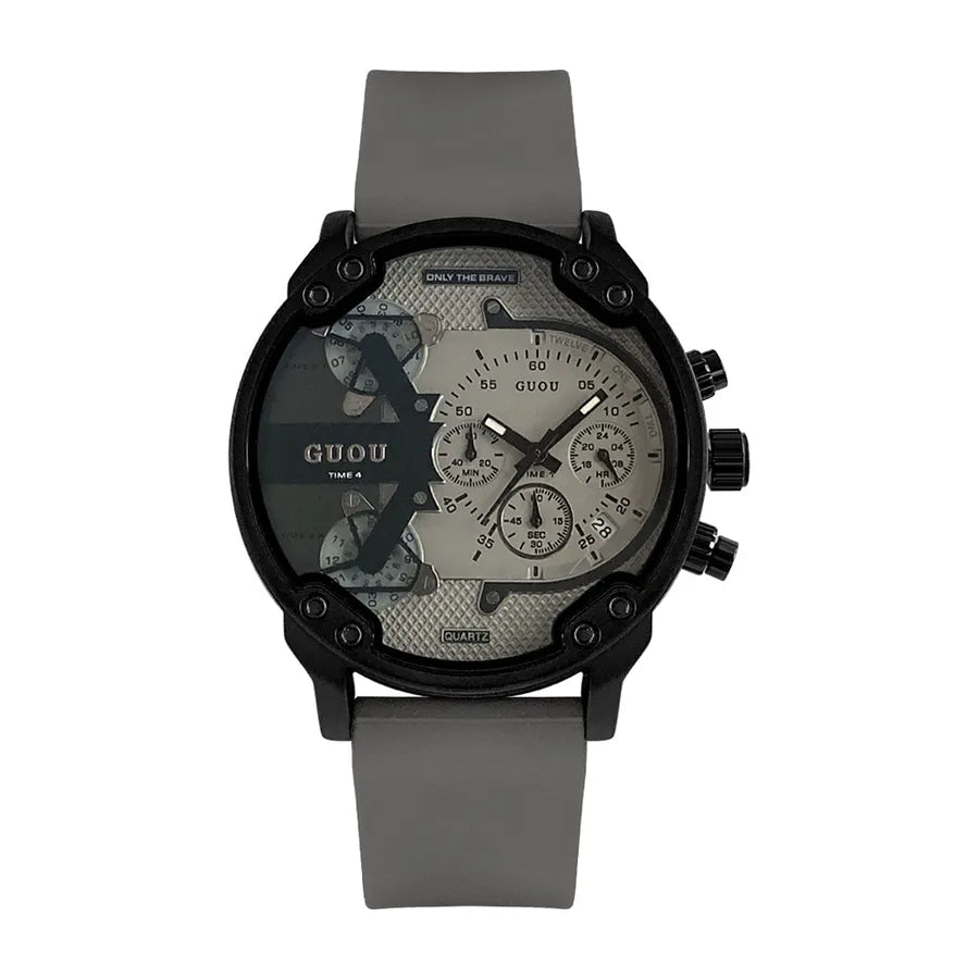 simple style solid color buckle quartz men's watches