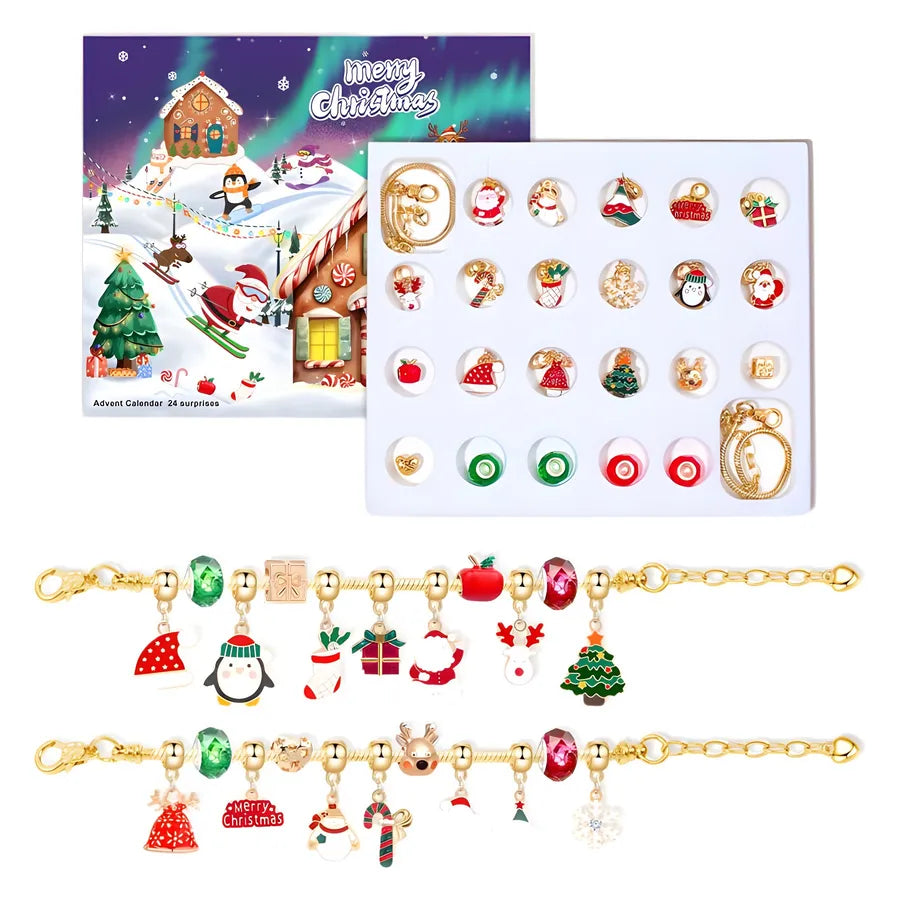 1 Set Zinc alloy Christmas Hat Santa Claus Pendant Chain Jewelry Accessories