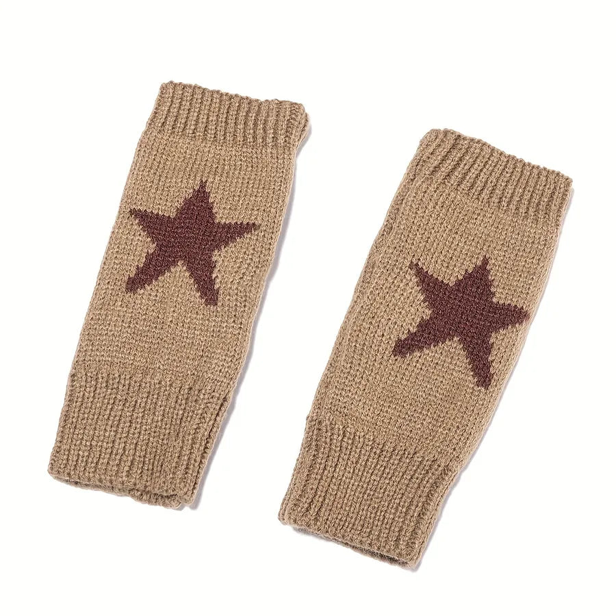 Unisex Cute Geometric Warm Gloves