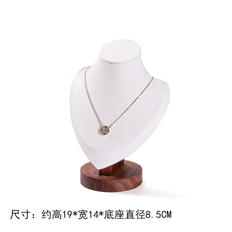 Walnut Jewelry Set Display Stand Necklace Pendant Showcase Stand High-End Feelings Craftsmanship Meticulously Designed