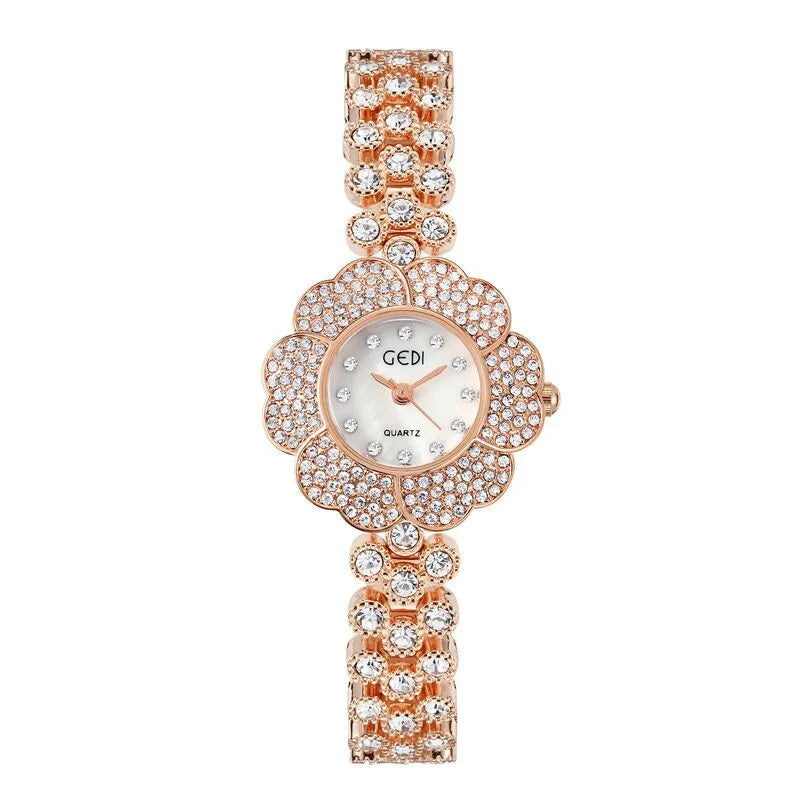 Casual Elegant Solid Color Jewelry Buckle Quartz Watch Women's Watches
