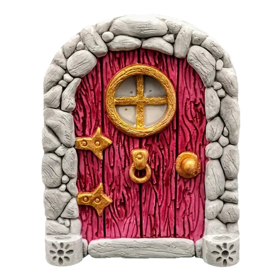 elf fairy door courtyard wooden tree decoration garden crafts
