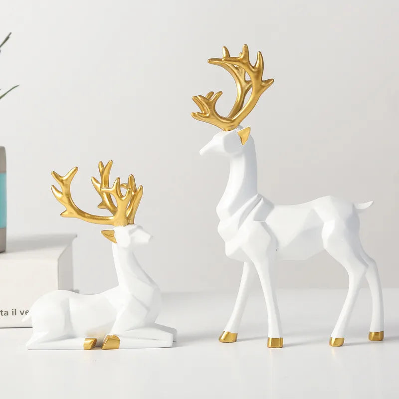 Christmas Simple Style Elk Resin Ornaments Artificial Decorations