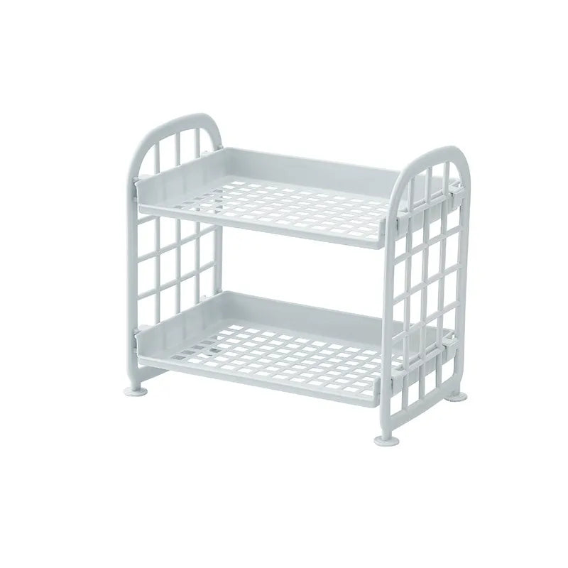 Solid Color Plastic Casual Bathroom Racks Kitchen Racks
