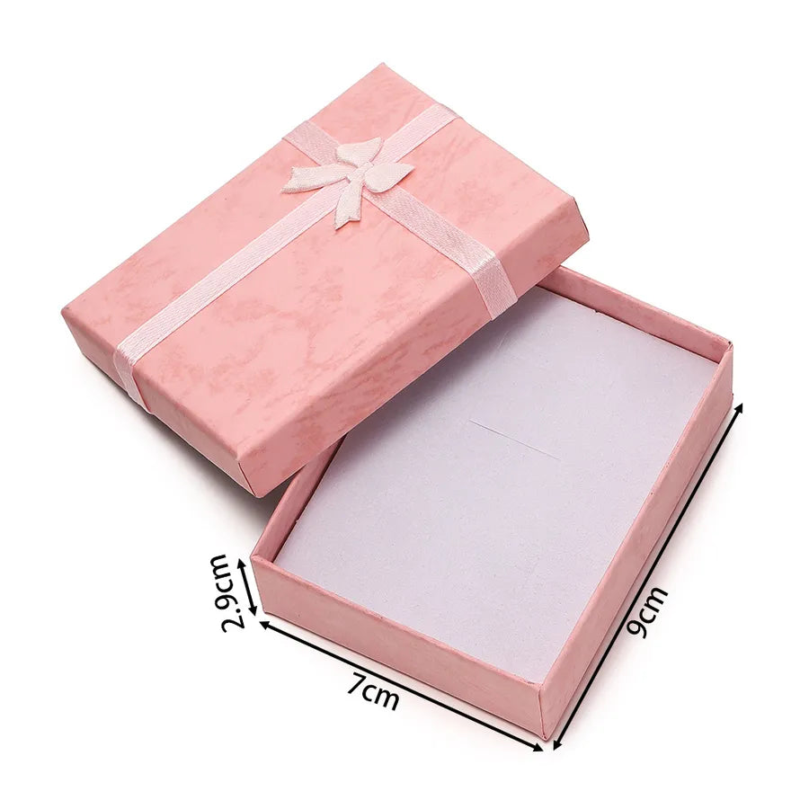 1 Piece Paper Elegant Simple Style Daily Date Bow Knot Jewelry Boxes