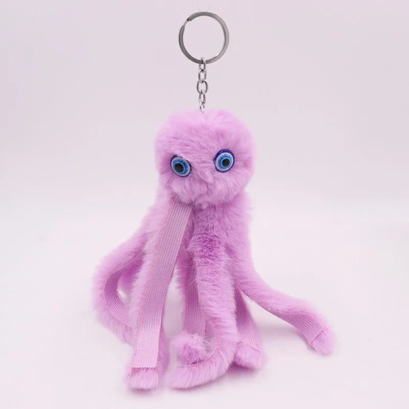 Simple Style Classic Style Solid Color Imitate rex rabbit fur Women's Keychain