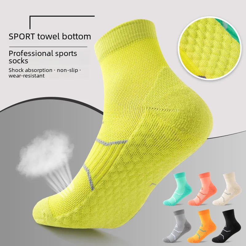 Sports Socks Towel Bottom Thickened Winter Professional Running Fitness Massage Bottom Sweat Absorbing Shock-absorbing Outdoor Mountaineering Running Socks