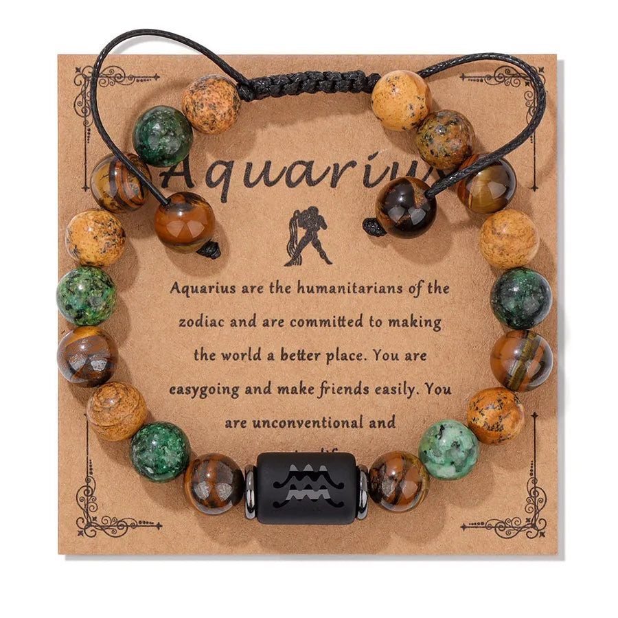 Simple Style Constellation natural stone Bracelets In Bulk