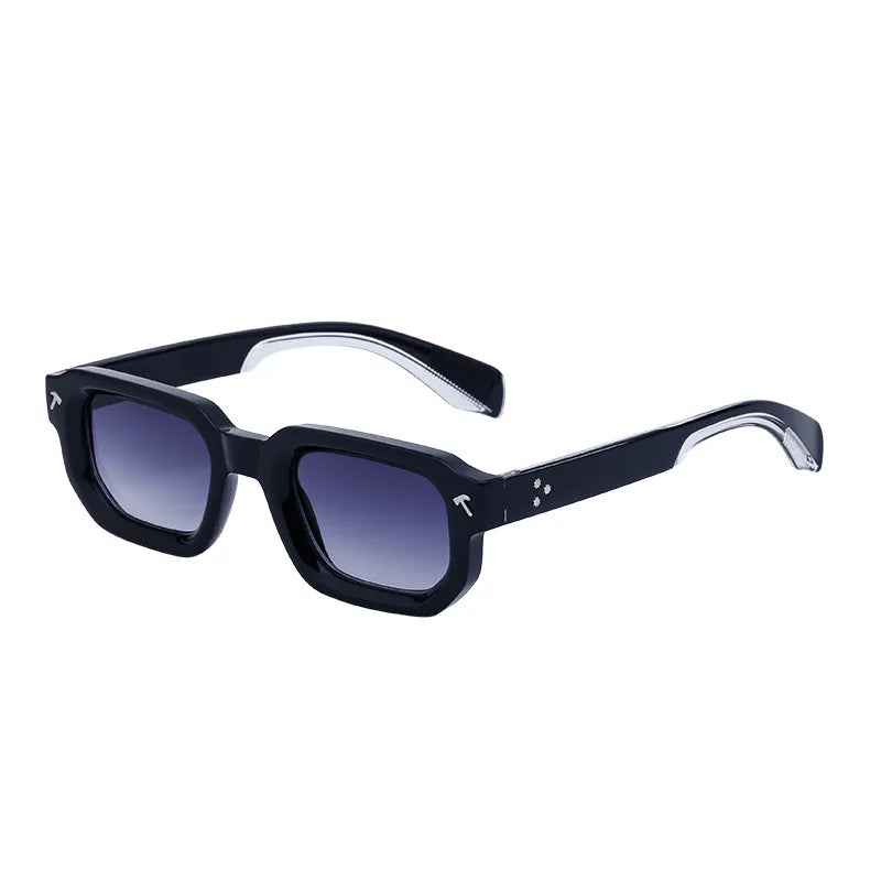 Casual Streetwear Solid Color Tac Square Full Frame Men's Sunglasses