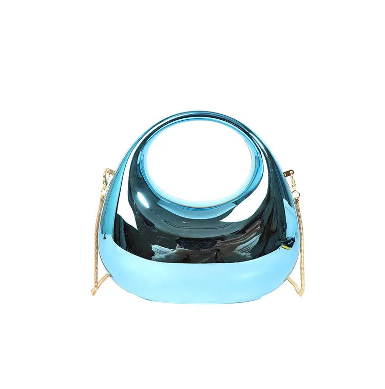 Women's Arylic Gradient Color Solid Color Streetwear Dumpling Shape Magnetic Buckle Evening Bag