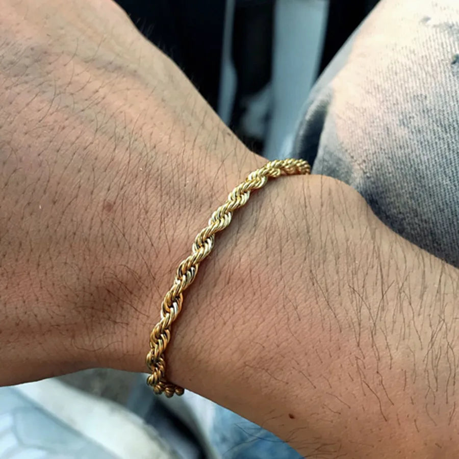 Simple Style Classic Style Solid Color Men'S Bracelets