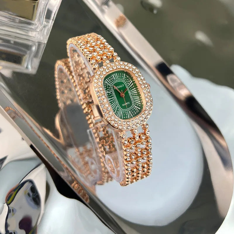 Simple Style Geometric Jewelry Buckle Quartz Women's Watches