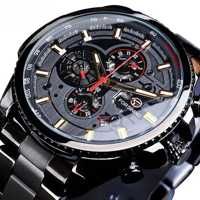 New hot sale forsining waterproof multifunctional mechanical watch men's fashion automatic mechanical watch