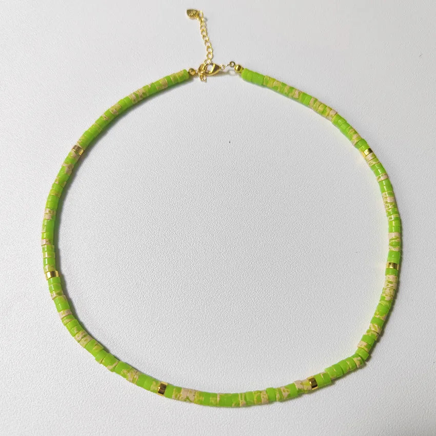 Simple Style Classic Style Round natural stone Necklace In Bulk